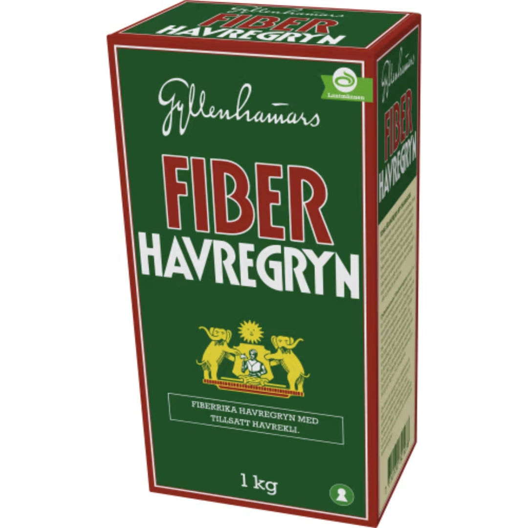 Gyllenhamars Fiberhavregryn - High-Fiber Rolled Oats 1kg