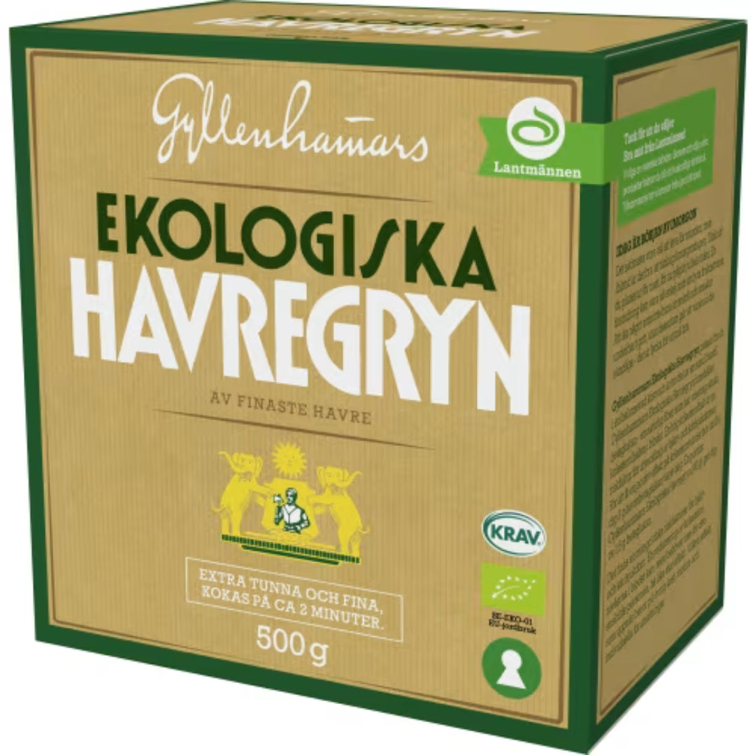 Gyllenhamars Havregryn Ekologiskt - Organic Rolled Oats 500g