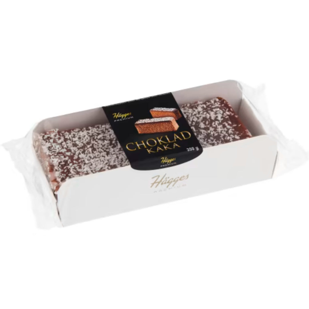 Hägges Chokladkaka - Chocolate Cake topped with Creamy Chocolate frosting 350g