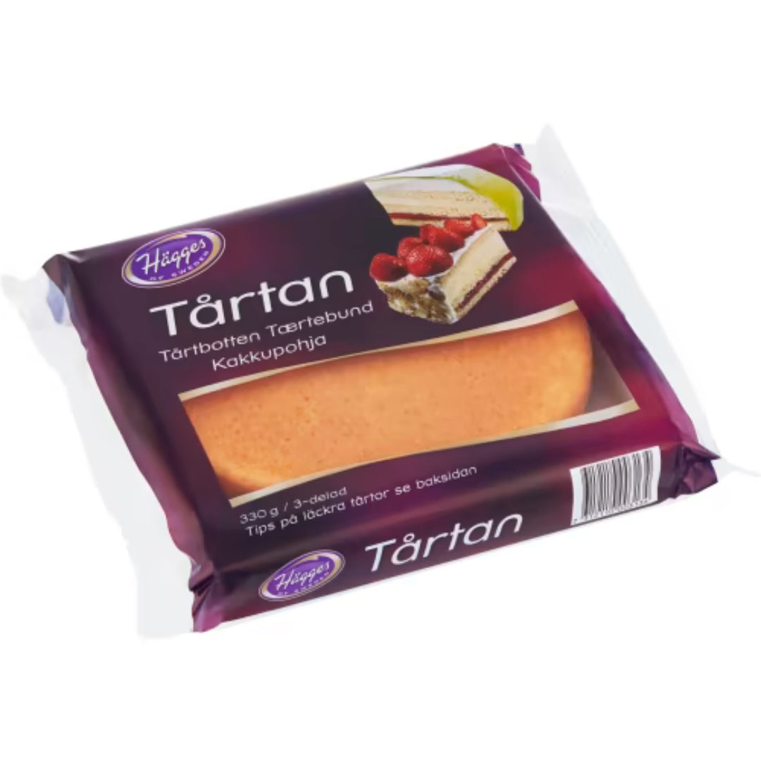 Hägges Tårtan Tårtbotten 3-delad - Vanilla Sponge Cake Base 330g
