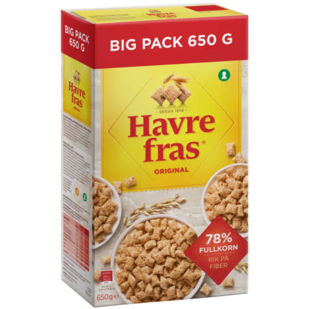 Havrefras Original - High-Fiber Oat Cereal 650g