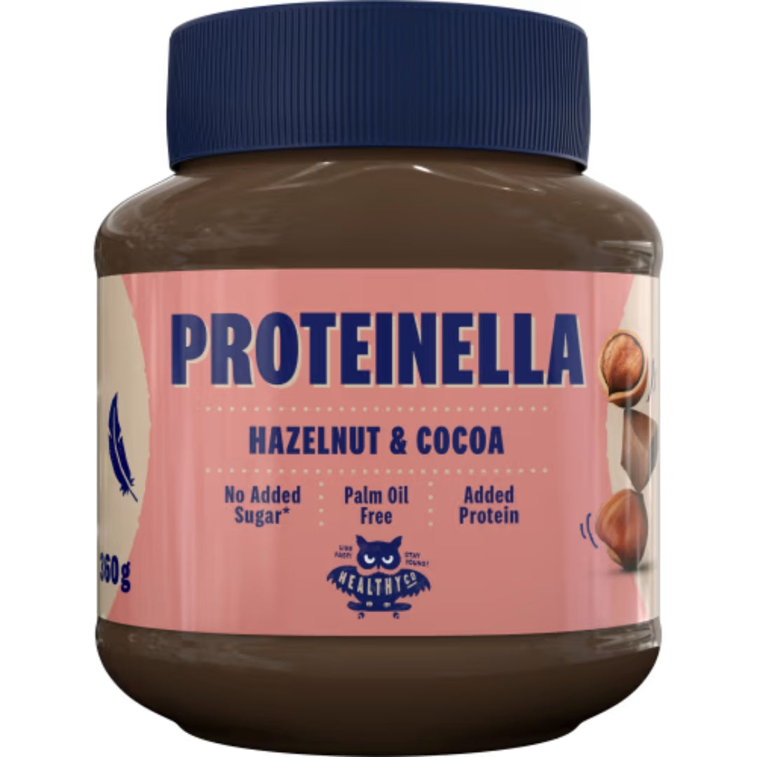 Healthyco Hazelnut Cocoa Proteinella - Smooth Hazelnut and Cocoa Spread 360g