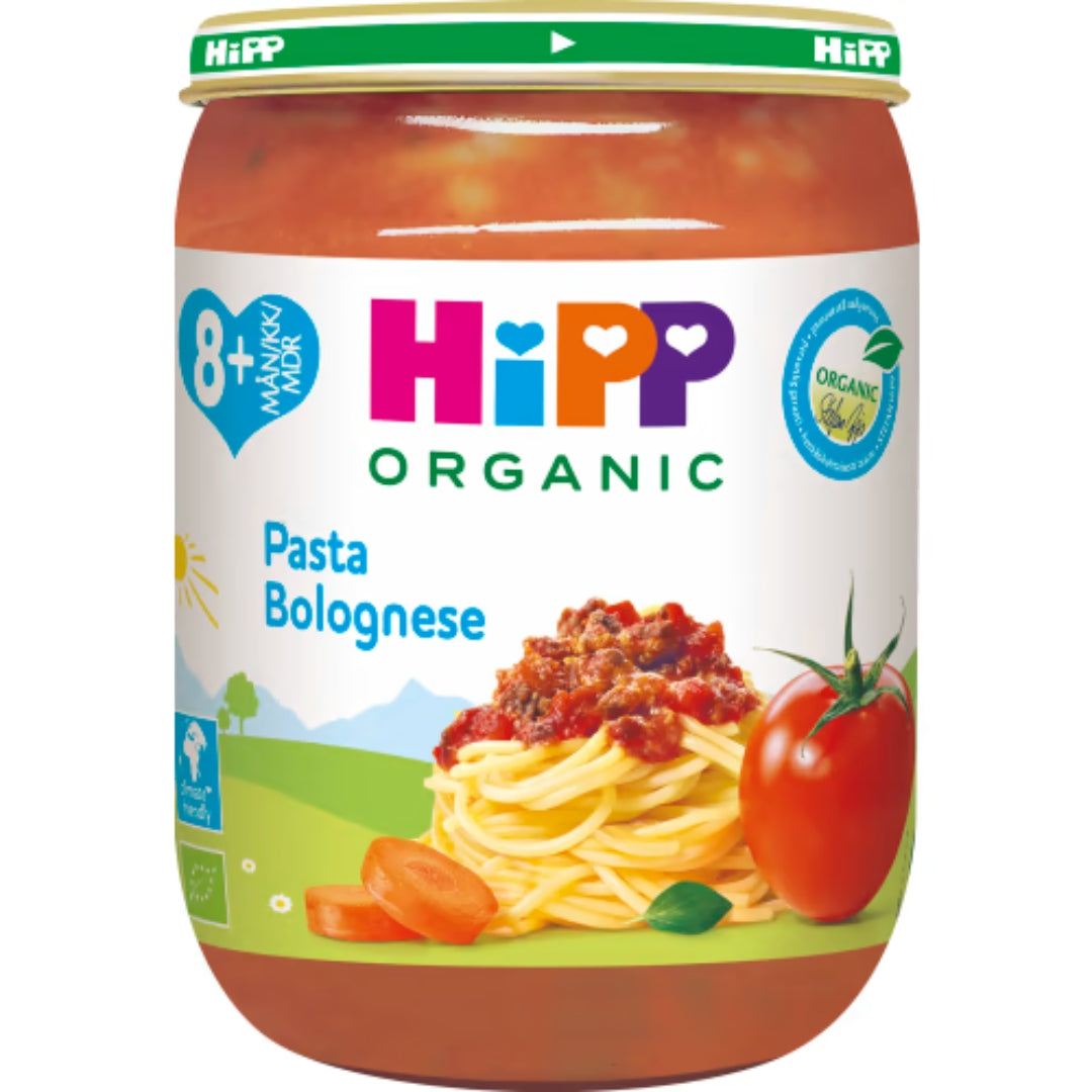 Hipp Bolognese Pasta 8 Månader - Organic Pasta Bolognese 190g