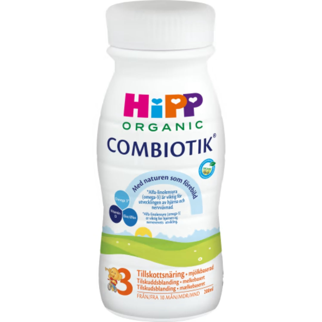 Hipp Combiotik 3 Tillskottsnäring Från 10 Månader - Formula di seguito Drink 200ml