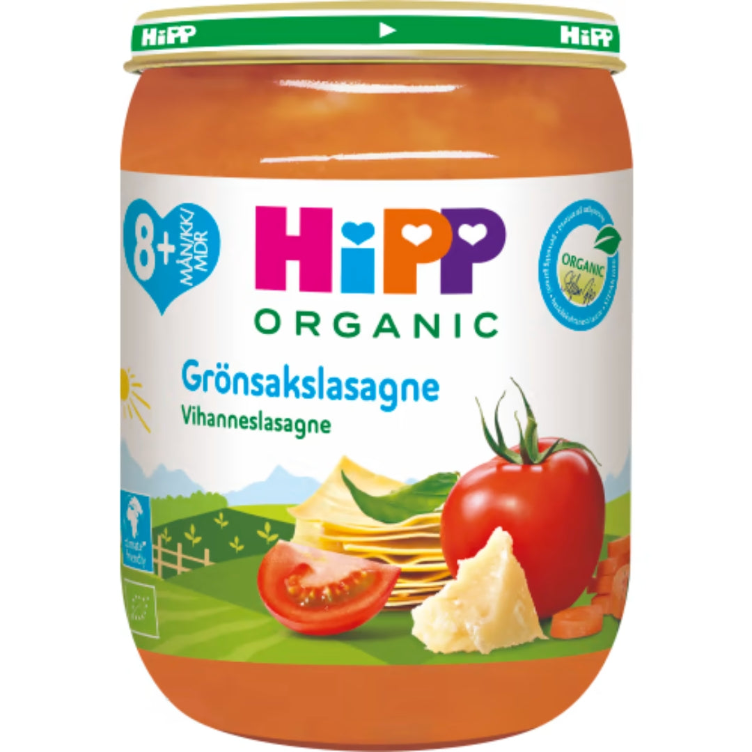 Hipp Grönsaklasagne 8 Månader - Organic Vegetable Lasagne 190g