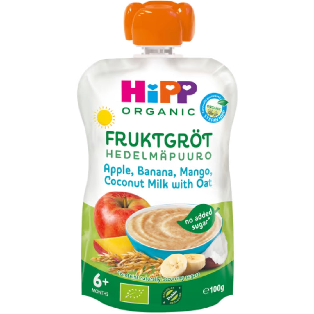 Hipp Gröt Äpple Banan Mango Från 6 Månader - Children's Porridge Apple Banana & Mango 100g