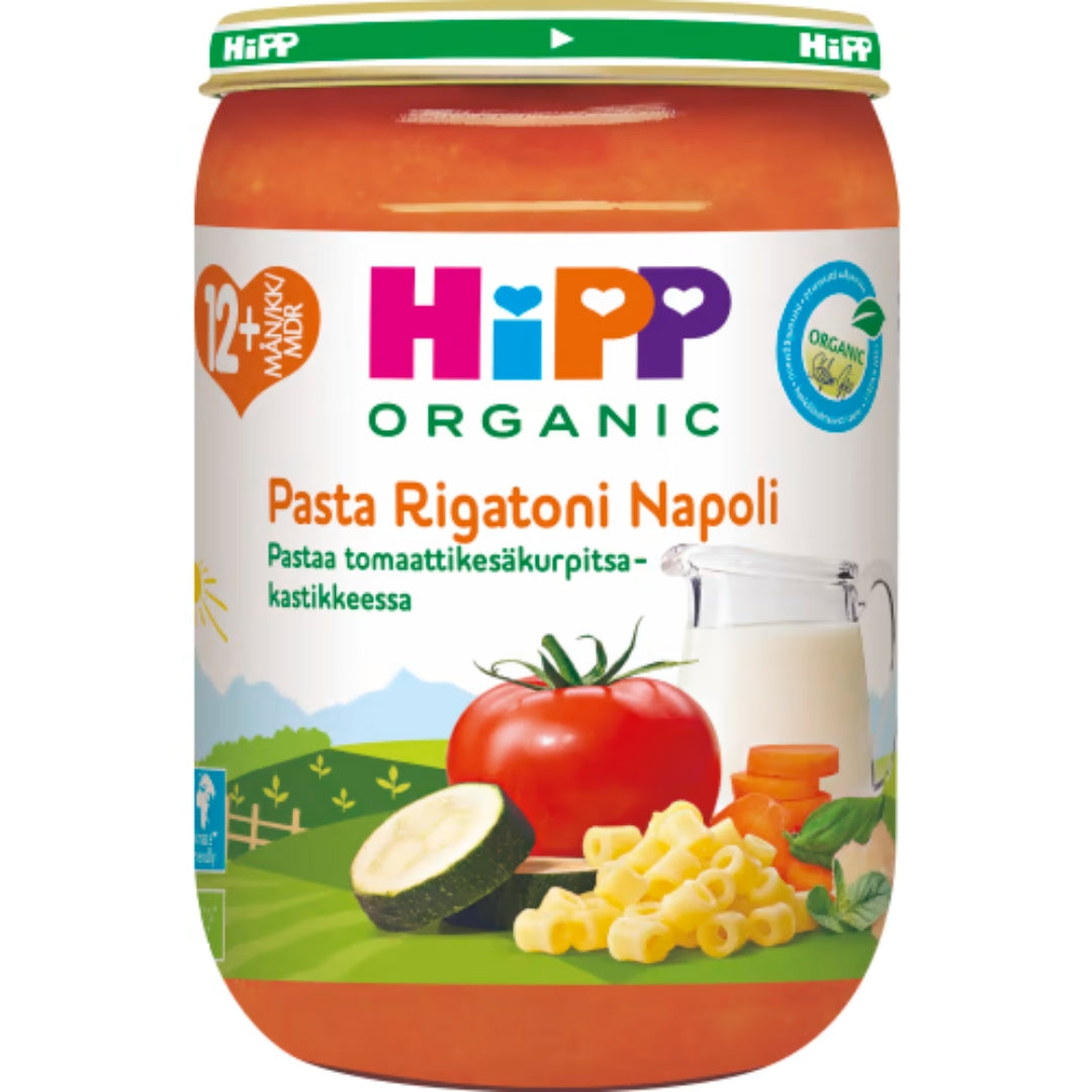 Hipp Pasta Rigatoni Napoli 12 Månader - Organic Pasta Rigatoni Napoli 220g