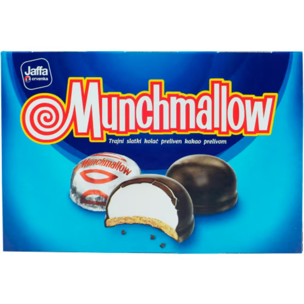 Jaffa Munchmallow Dessert - Soft Marshmallow topping on a Biscuit base