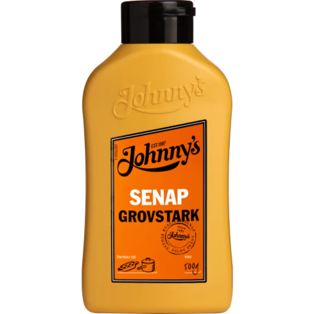 Johnny's Senap Grovstark - Coarse & Strong Mustard 500g