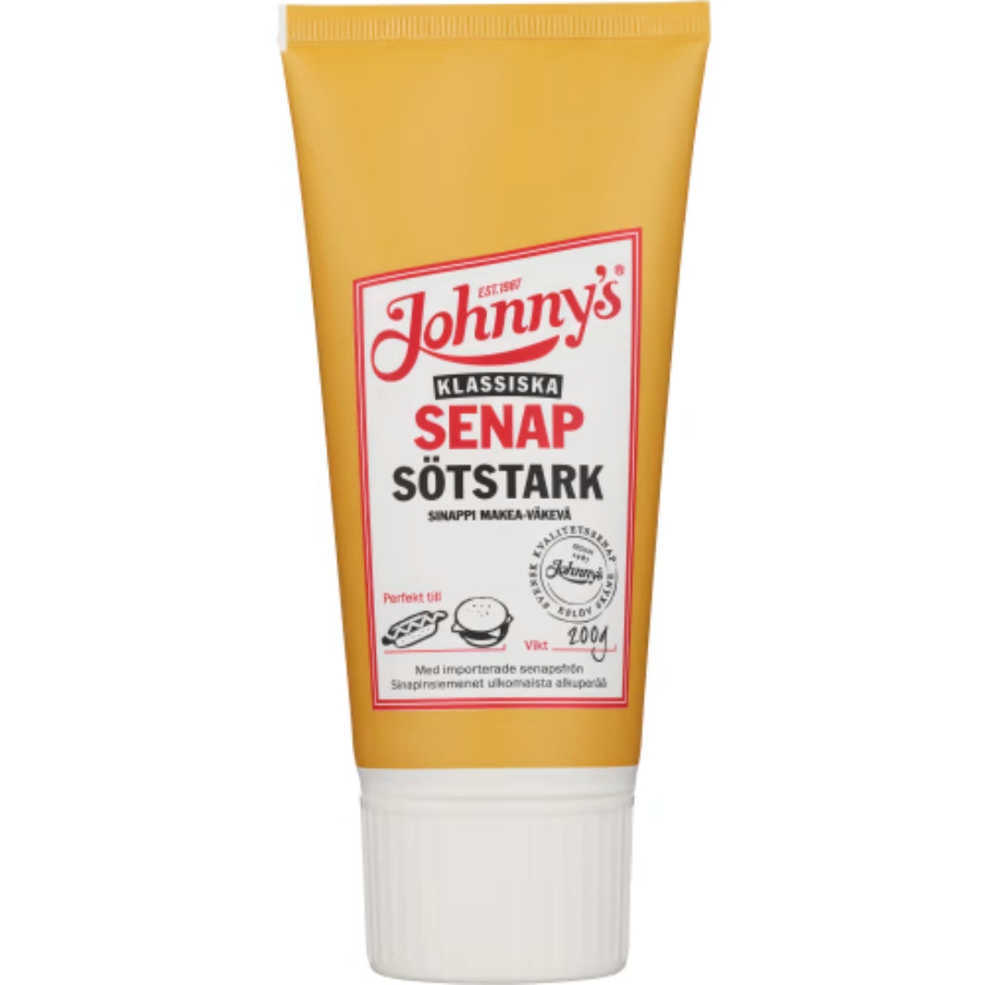 Johnny's Senap Sötstark - Sweet & Strong Mustard 200g