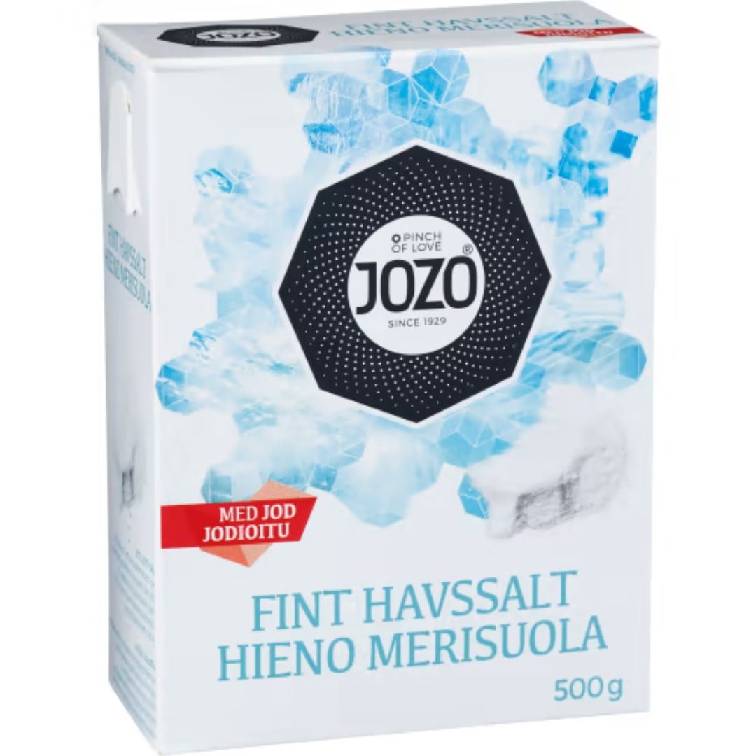 Jozo Fint Havssalt med Jod - Fine Sea Salt with Iodine 500g