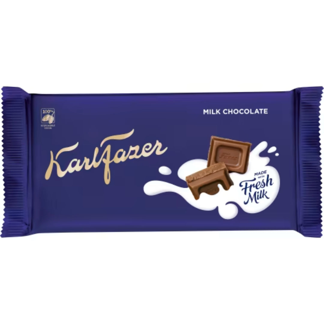 Karl Fazer Mjölkchoklad Chokladkaka - Milk Chocolate bar 145g