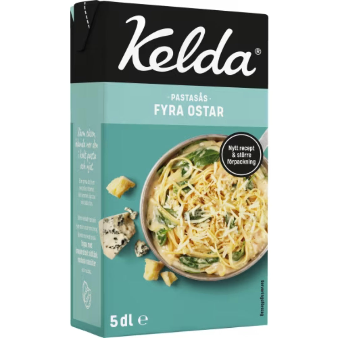 Kelda Pastasås Fyra Ostar - Four Cheese Pasta Sauce 5dl