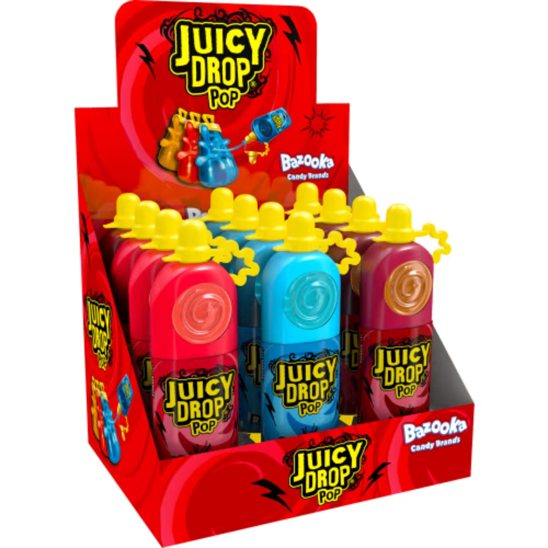 Bazooka Candy Klubba Juicy Drop - Lollipop with perfect balance of Sweet and Sour 26g