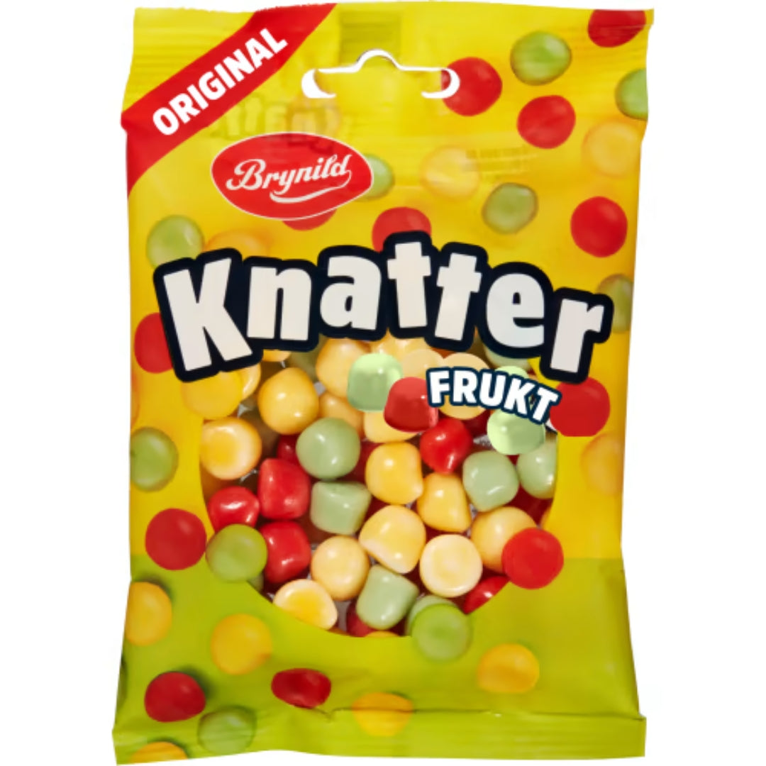 Brynild Knatter Frukt - Mix di caramelle al gusto di frutta 80G