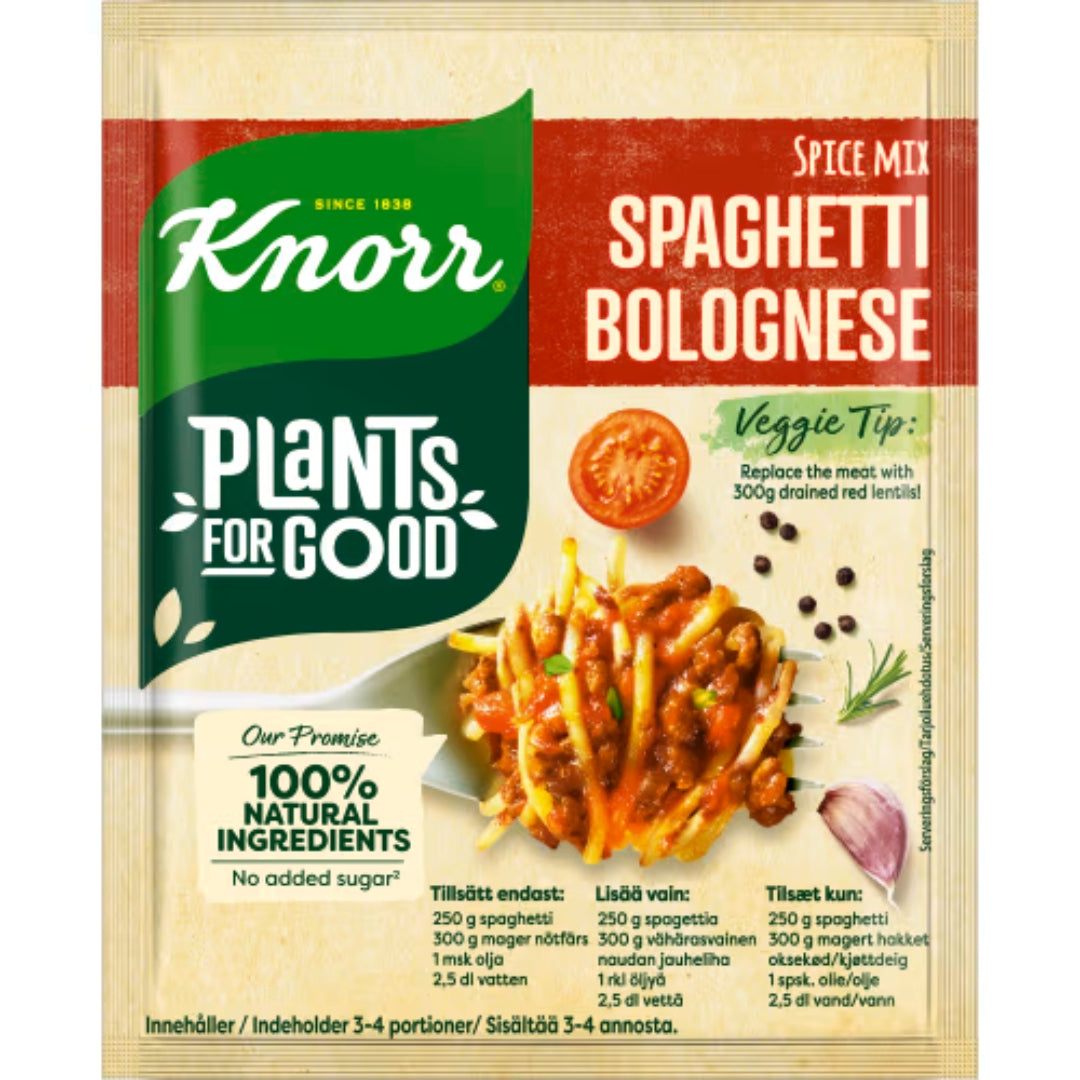 Knorr Bolognese Spaghetti 3-4port - Spice Mix Spaghetti Bolognese 38g