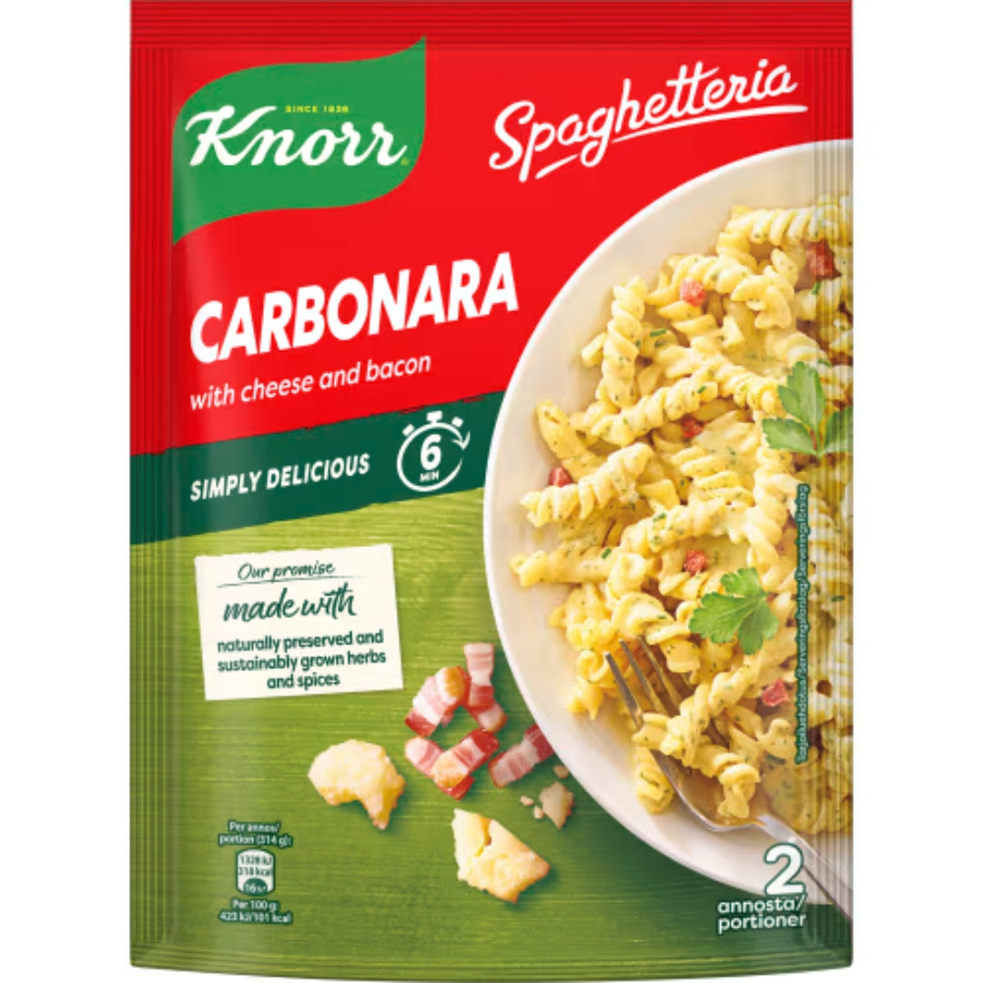 Knorr Carbonara Mix Cheese Bacon - Spaghetteria Carbonara 154g
