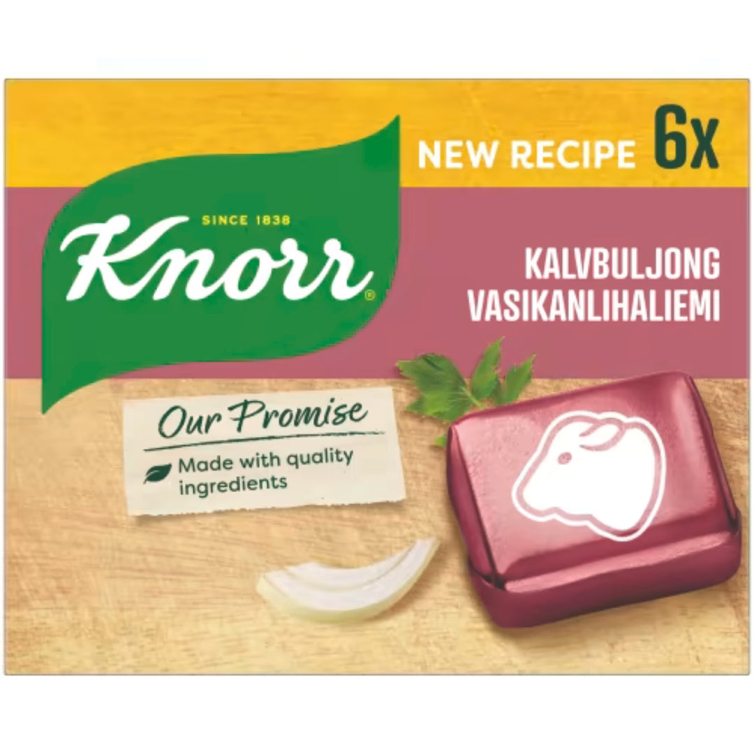 Knorr Kalvbuljong Tärningar - Veal Bouillon Cubes 6p/3l