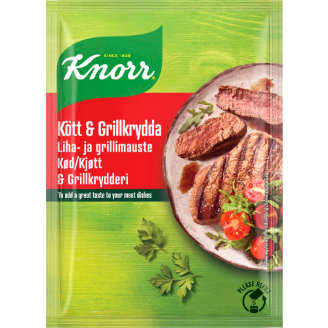 Knorr Kött & Grill Krydda Påse - Meat & Grill Seasoning Refill 88g