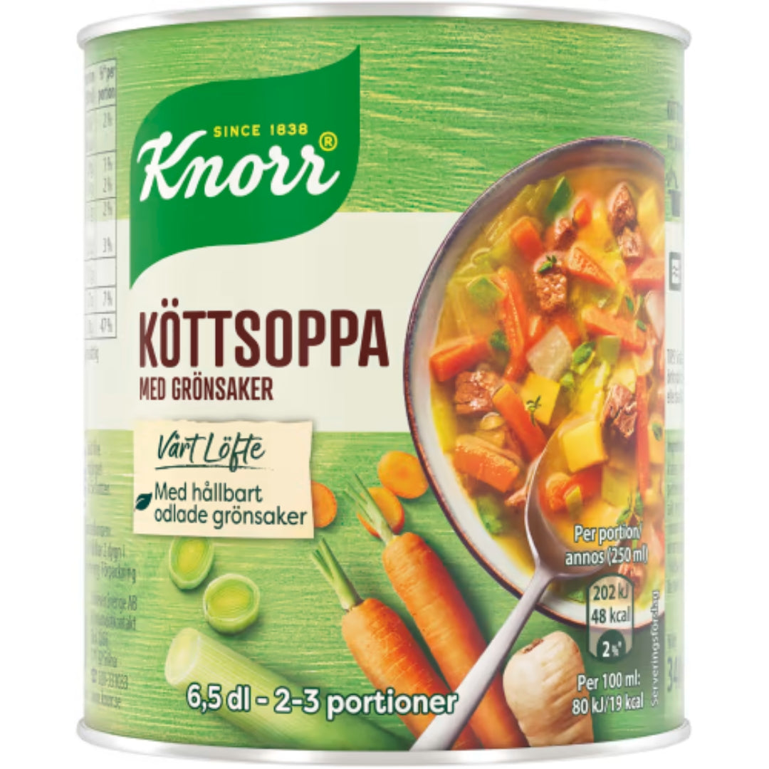 Knorr Köttsoppa med Grönsaker 2-3 Port - Beef and Vegetable Soup 340g
