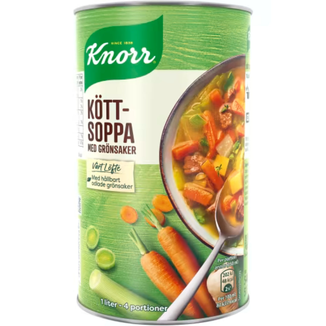 Knorr Köttsoppa med Grönsaker 4 Port - Beef and Vegetable Soup 540g