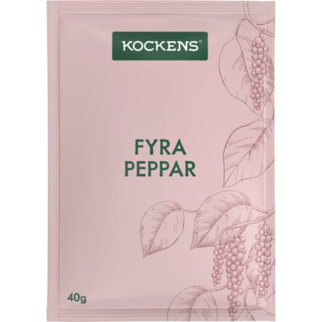Kockens Peppar Fyra Sorter Påse - Four Pepper Blend 40g