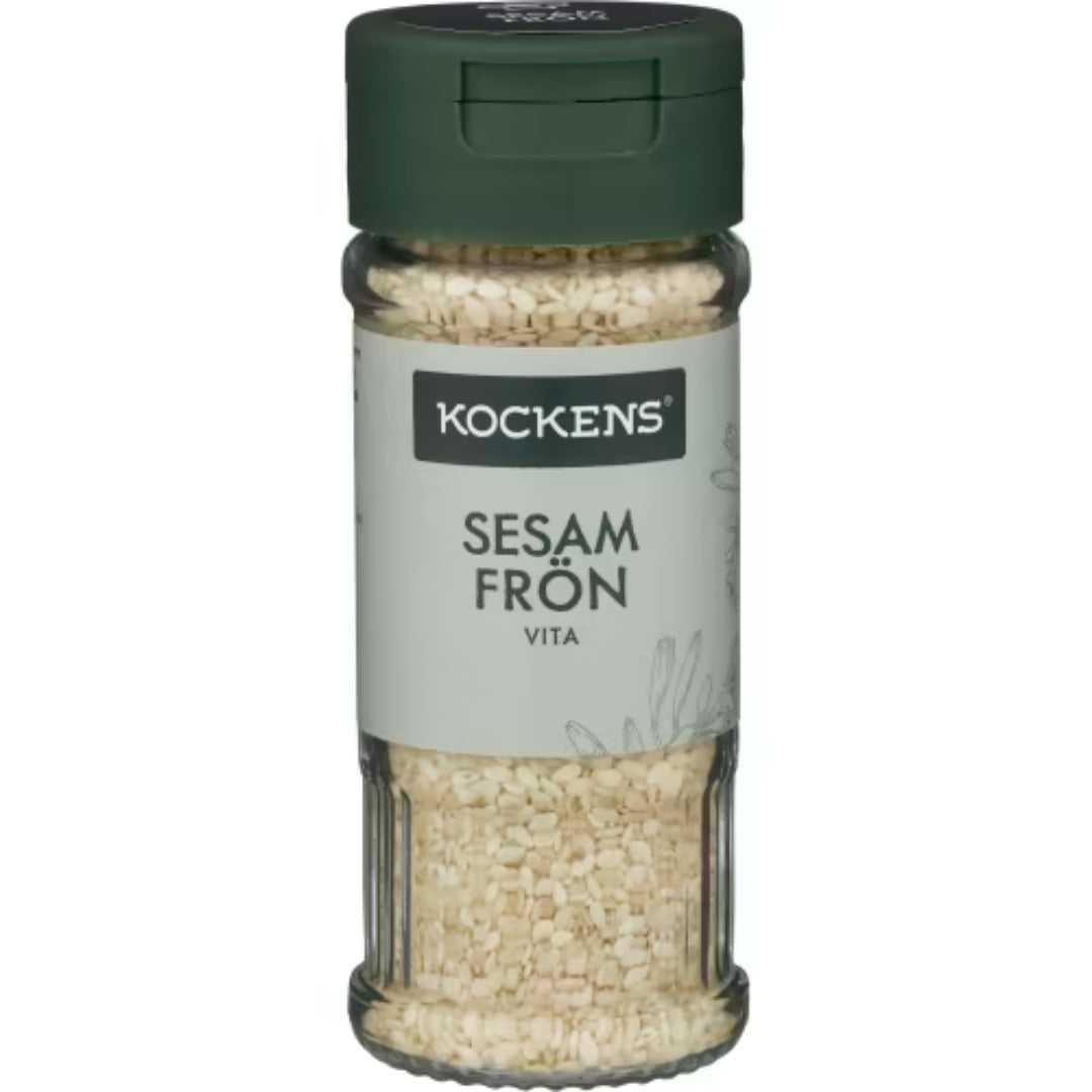 Kockens Sesamfrön Vita Burk - Sesame Seeds 38g