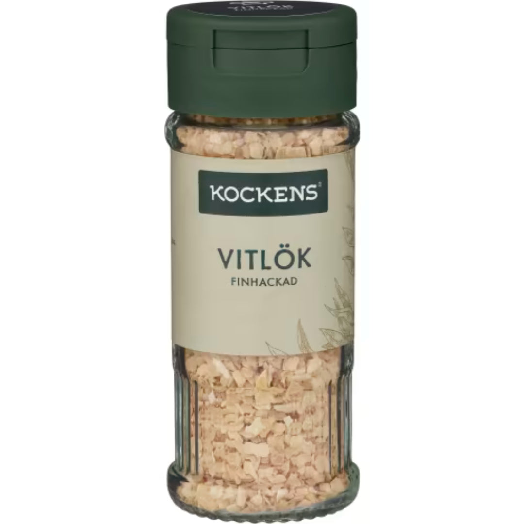 Kockens Vitlök Finhackad Burk - Chopped Garlic 50g