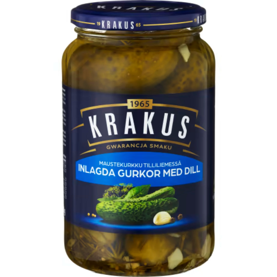 Krakus Gurka med Dill - Pickled Cucumber with Dill 920g