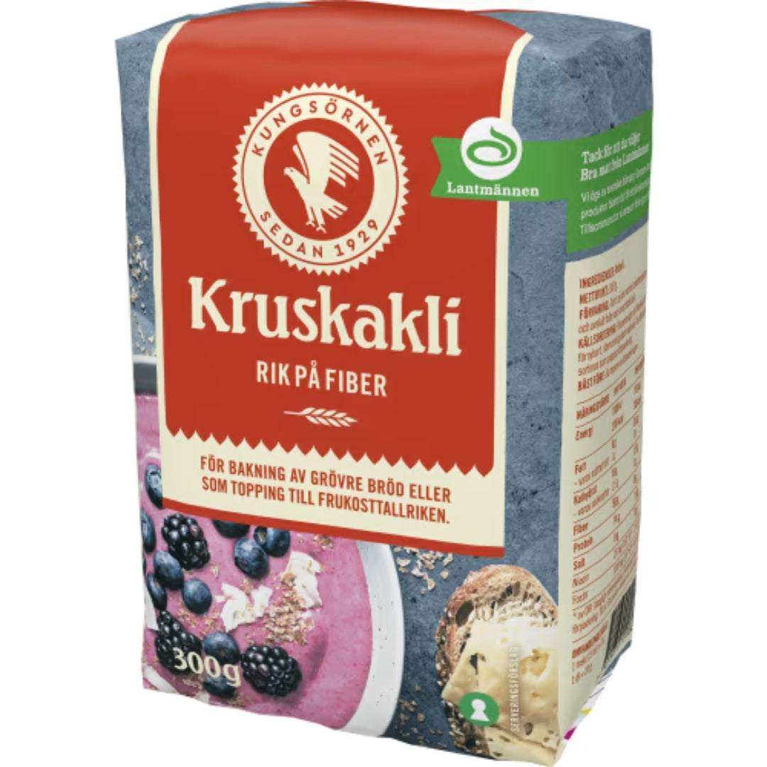 Kungsörnen Kruskakli - Coarse Wheat Bran 300g