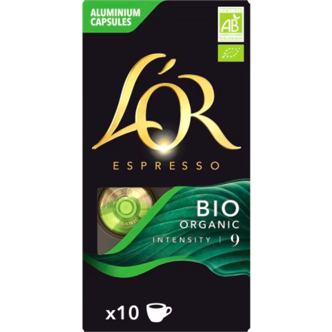 L'or Bio Organic 9 Kaffekapslar - Coffee Capsules 10p