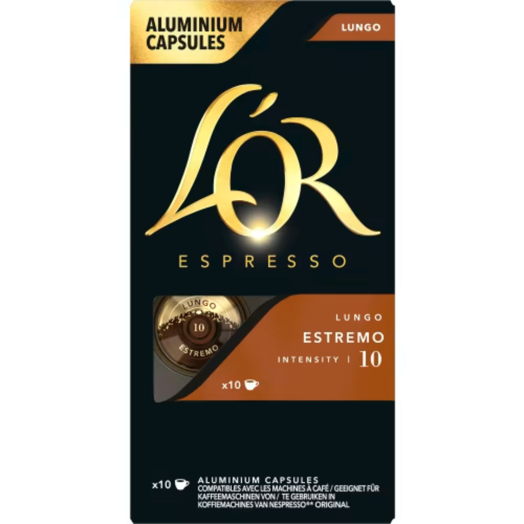 L'or Estremo 10 Lungo Kaffekapslar - Coffee Capsules 10p