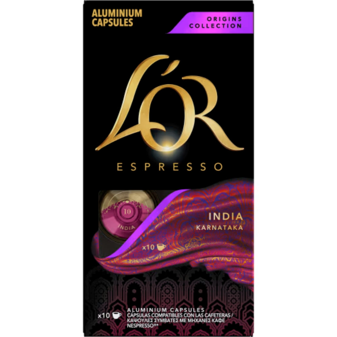 L'or India 10 Karnataka Kaffekapslar - Coffee Capsules 10p