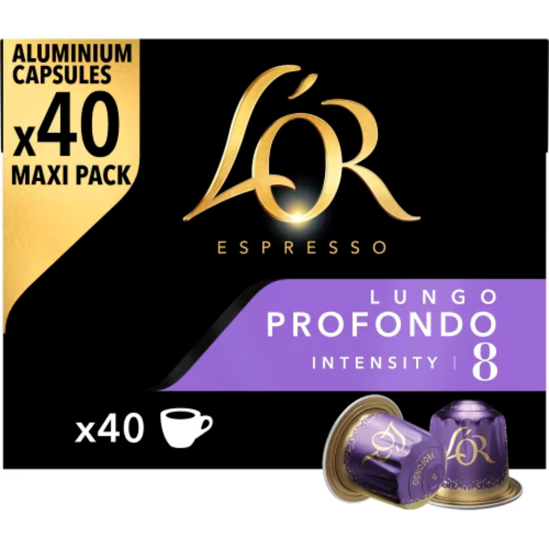 L'or Profondo Intensity 8 Kaffekapslar - Coffee Capsules 40p