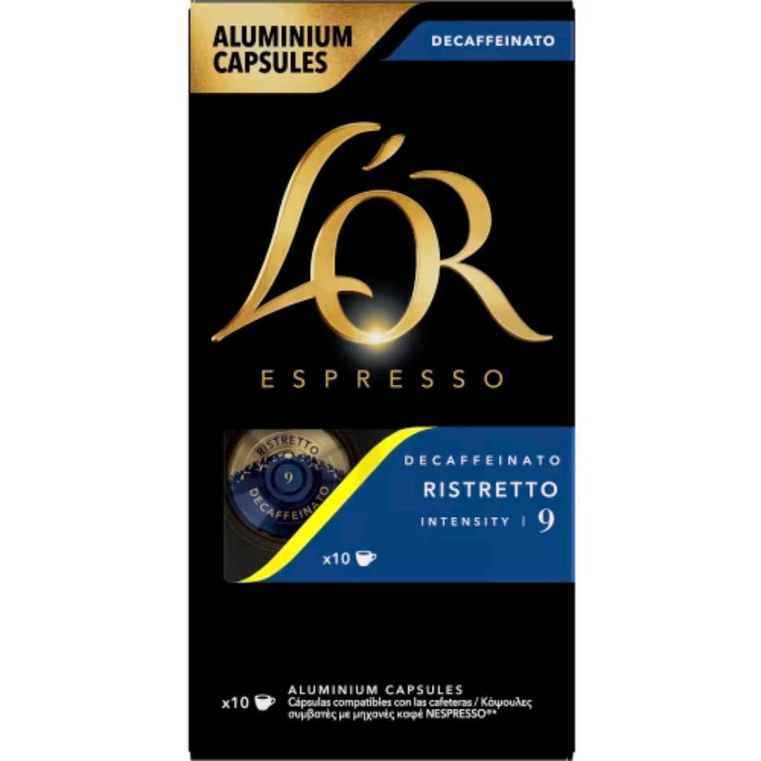 L'or Ristretto 09 Decaffeinato Kaffekapslar - Decaffeinato Coffee Capsules 10p