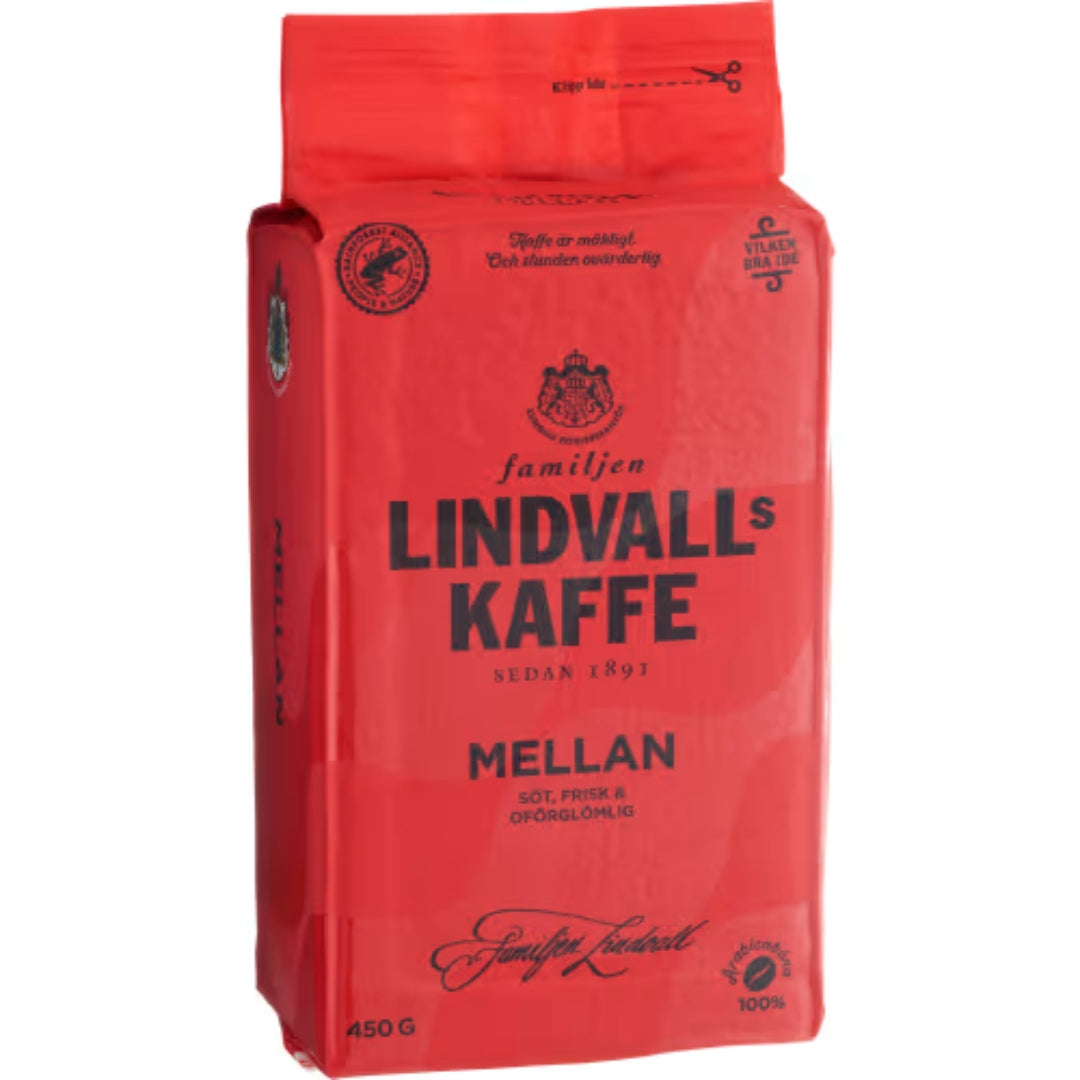 Lindvalls Mellanrost Bryggkaffe - Medium Roast Filter Coffee 450g