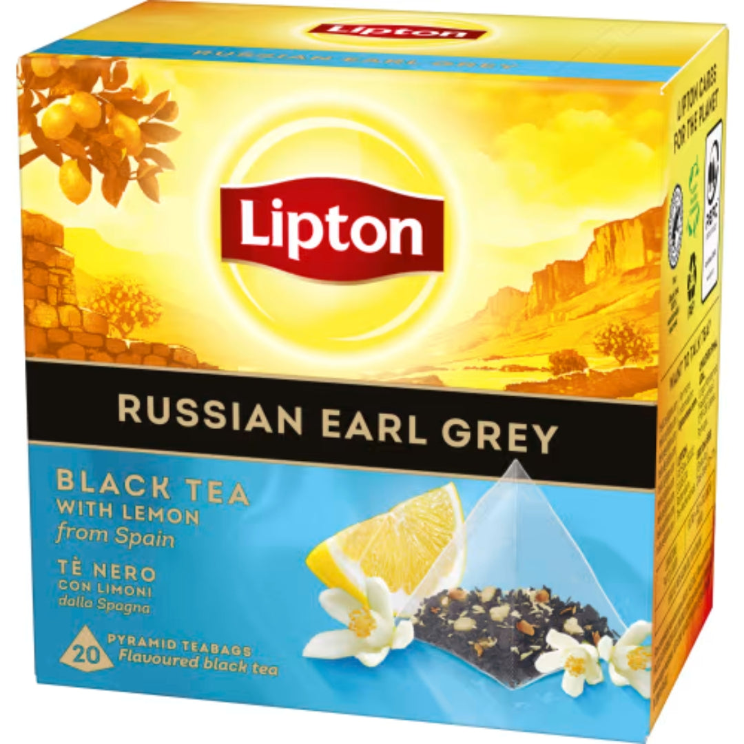 Lipton Early Grey Pyramidte Russian - Russian Earl Grey Black Tea 20p