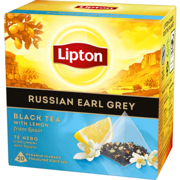 Lipton Early Grey Pyramidte Russian - Russian Earl Grey Black Tea 20p