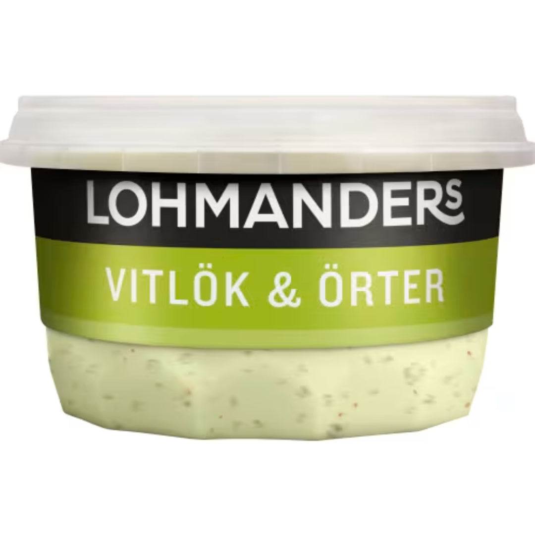 Lohmanders Vitlök & örter Sås - Garlic & Herb Sauce 230ml