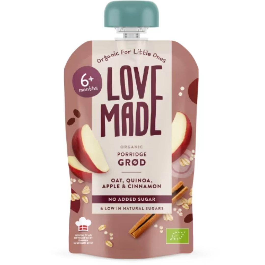 Love Made Gröt Havre Quinoa Äpple Kanel 6 Månader - Oat & Quinoa Porridge Apple & Cinnamon 100g