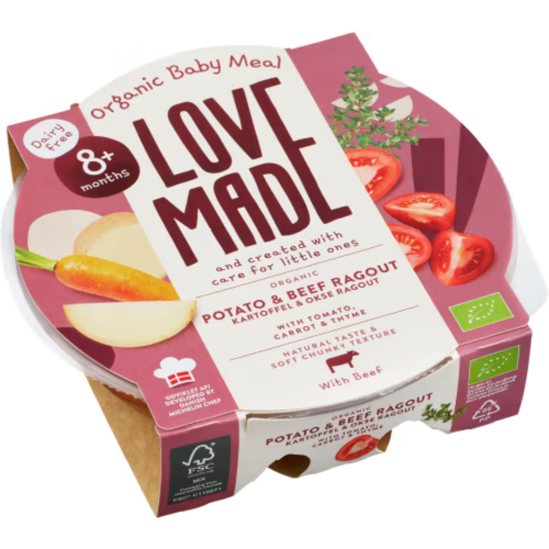 Love Made Potato & Beef Ragout 8 Månader - Potato & Beef Ragout 185g