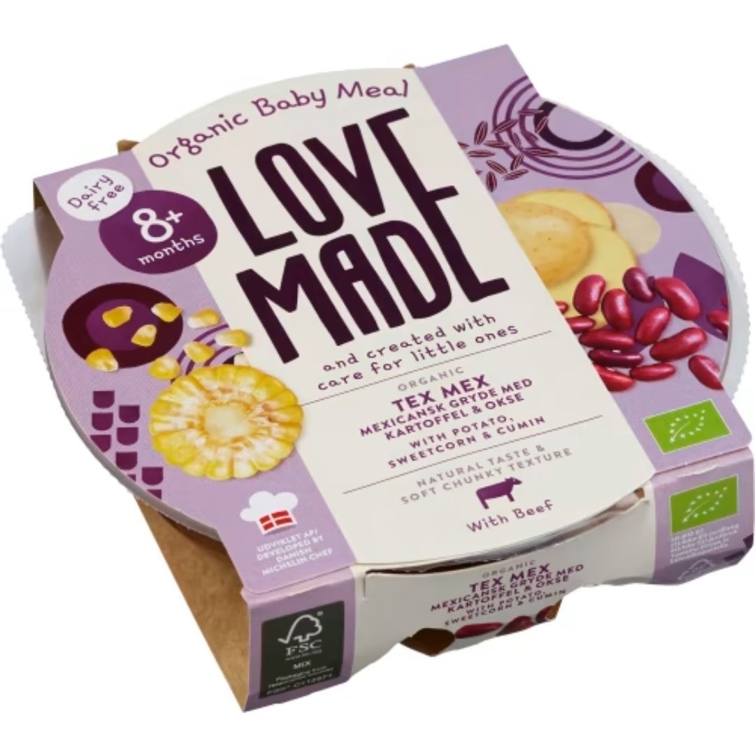 Love Made Texmex Gryta Potatis & Biff 8 Månader - Tex-Mex Stew with Potato & Beef 185g