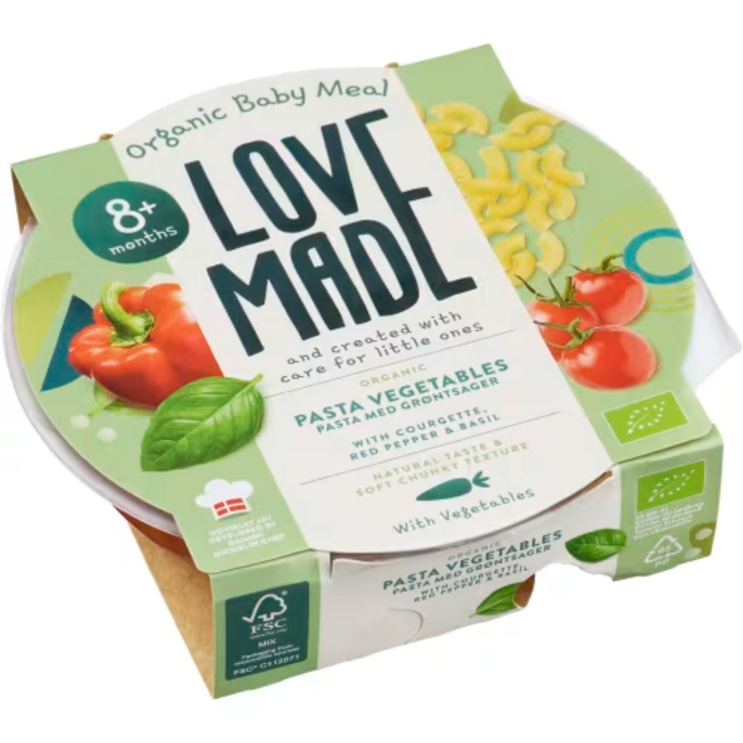Love Made Vegetables Pasta 8 Månader - Vegetable Pasta Dish 185g