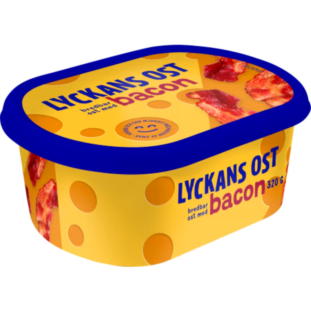 Lyckans Ost Bacon Mjukost - Creamy Bacon Cheese Spread 320g