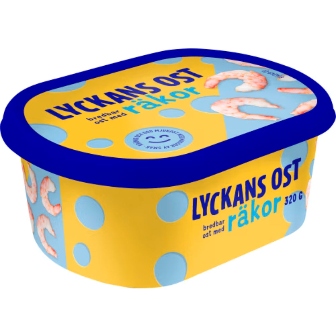 Lyckans Ost Räkor Mjukost - Creamy Shrimp Cheese Spread 320g