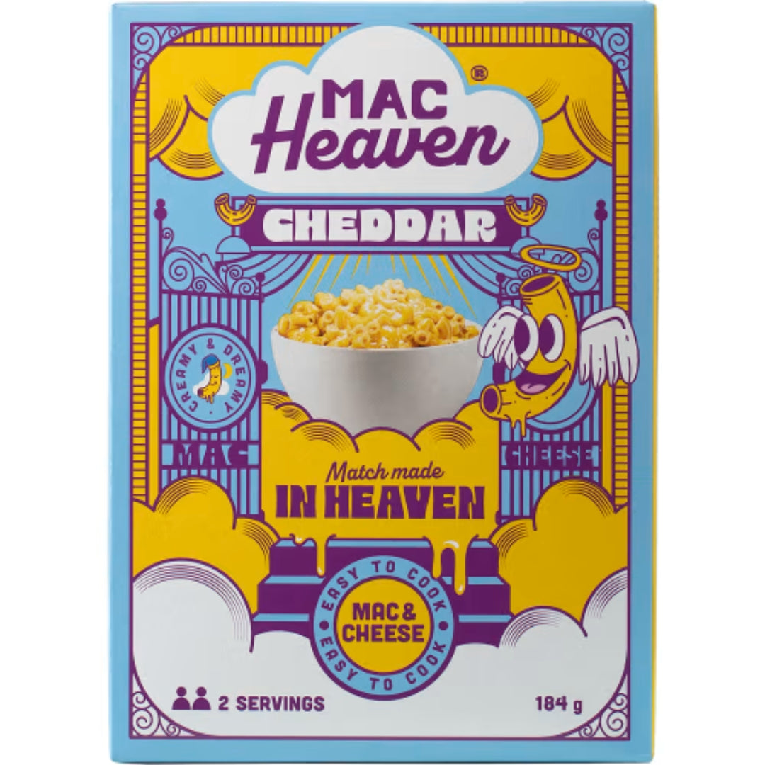 Macheaven Cheddar Mac & Cheese 2 Portioner - Cheddar Mac & Cheese 184g