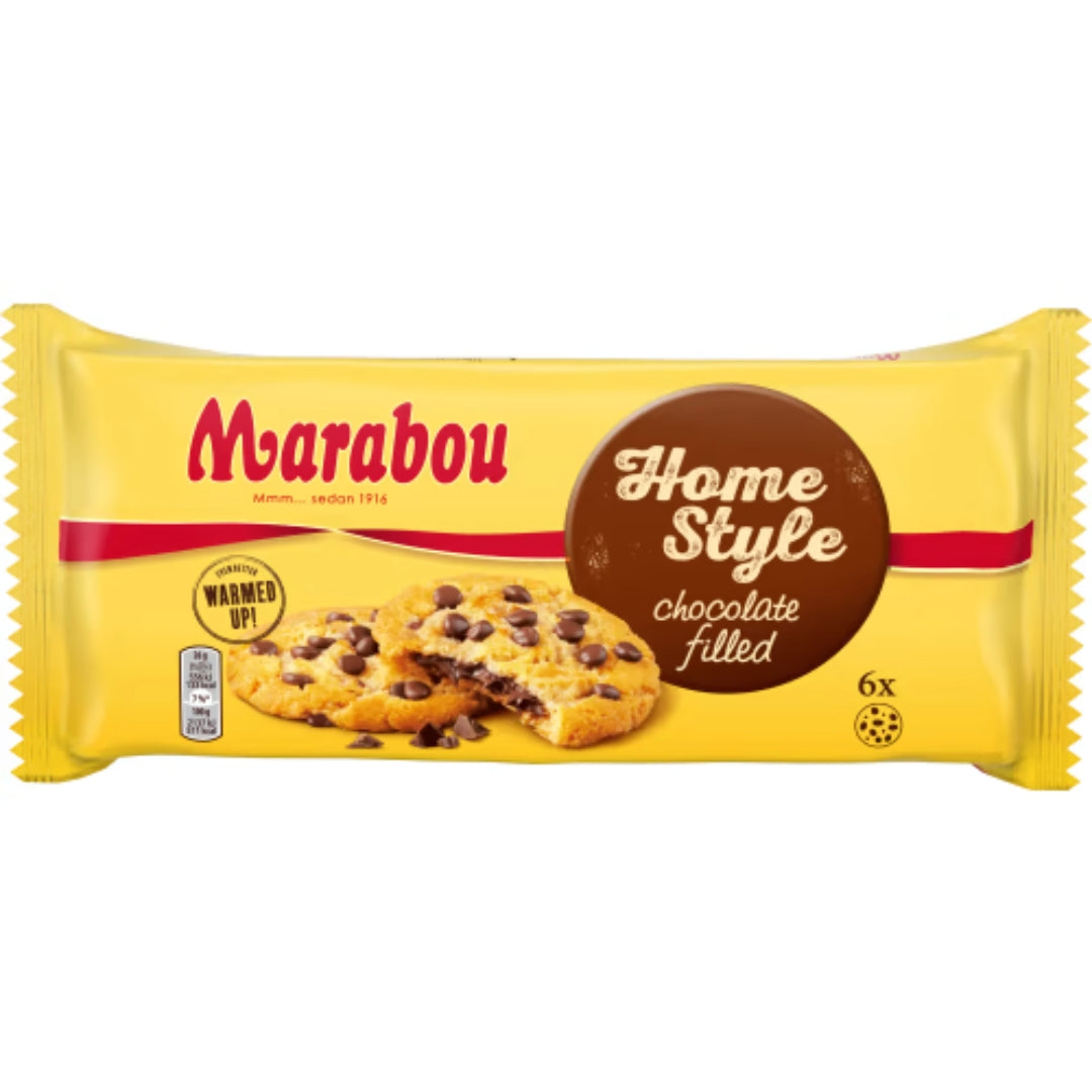Marabou Chocolate Homestyle Kakor - Pehmeä suklaan sirpustetut evästeet 156G