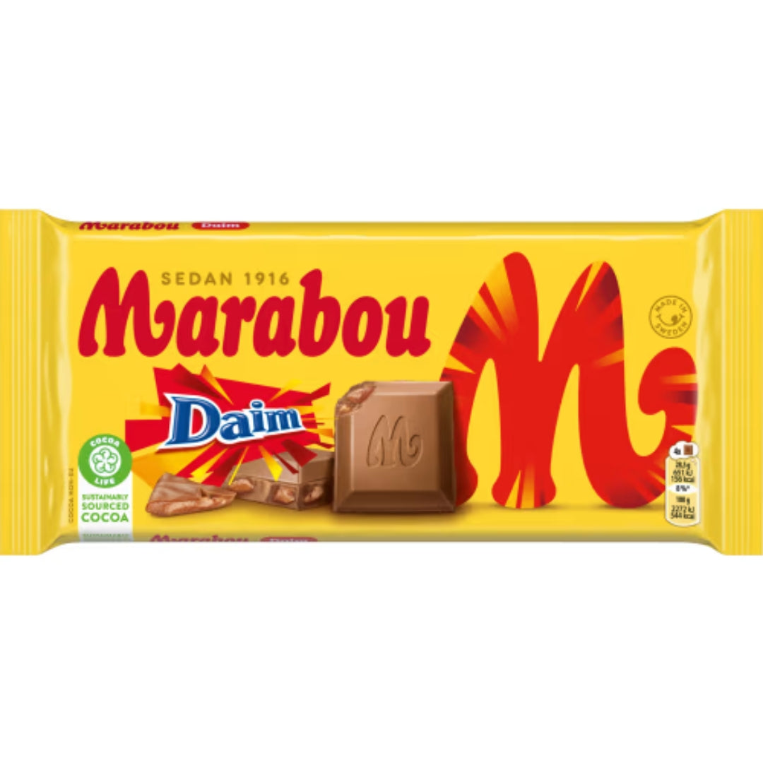 Marabou Mjölkchoklad Daim – Milk Chocolate With Daim 200g