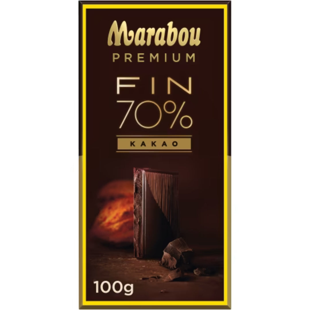 Marabou Fin 70% Premium Kakao - Premium Chocolate bar 100g