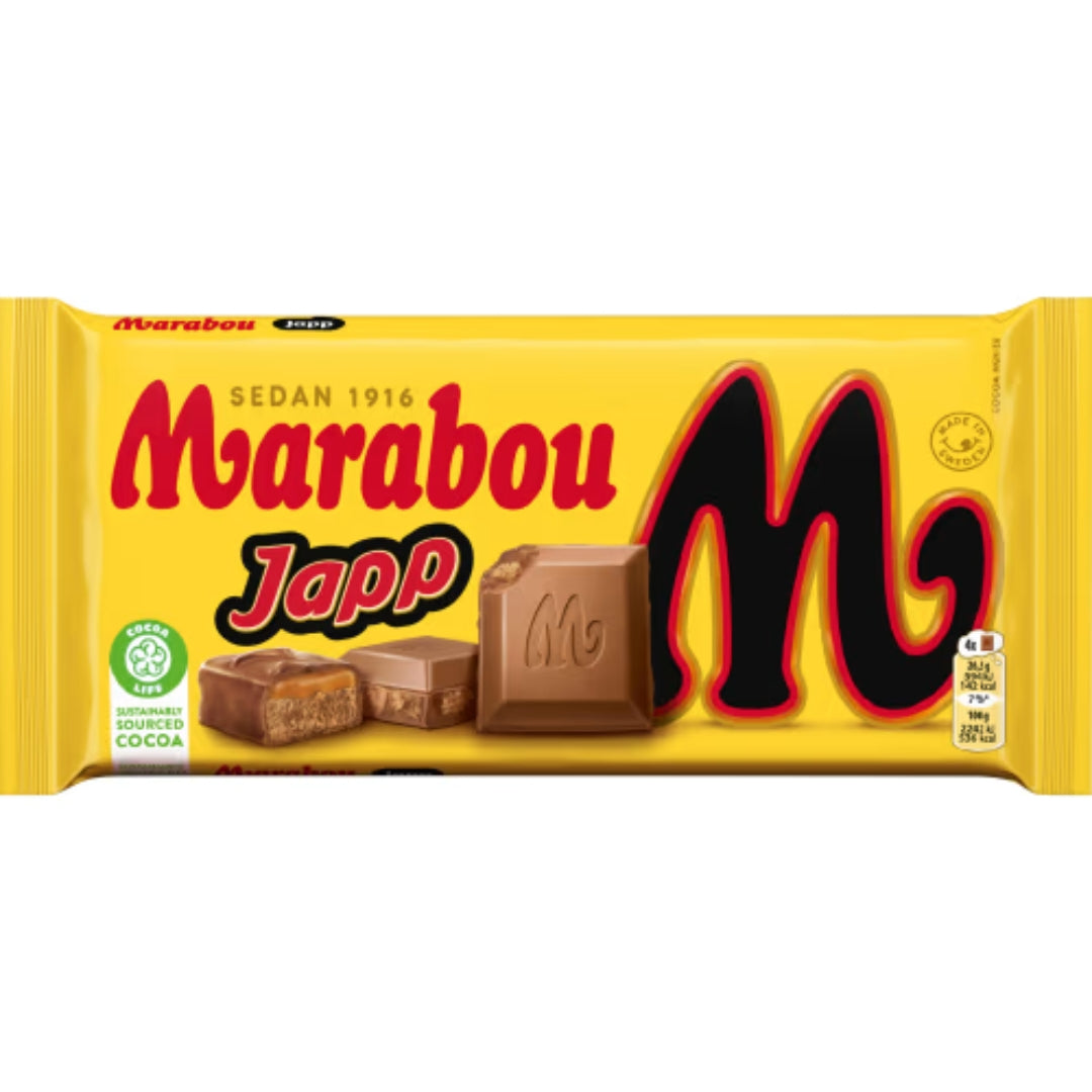 Marabou Japp - Milk Chocolate with Japp Pieces 185g